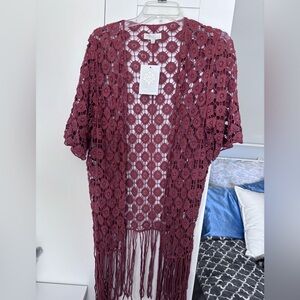 Rebellion cardigan 
Size small
Never worn
Rust color
Tag still on 🤦‍♀️